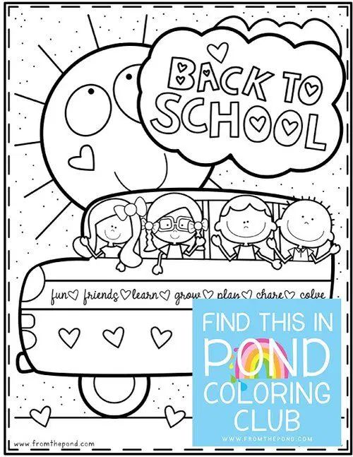 Free back to school coloring pages for preschool kids school coloring pages kindergarten coloring pages back to school worksheets