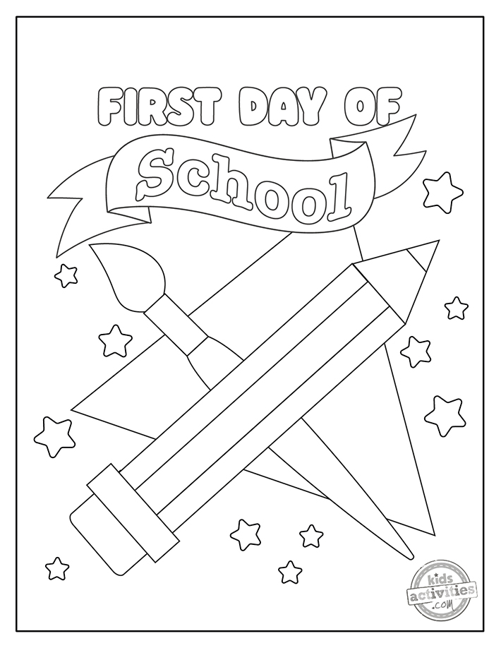Exciting first day of school coloring pages kids activities blog