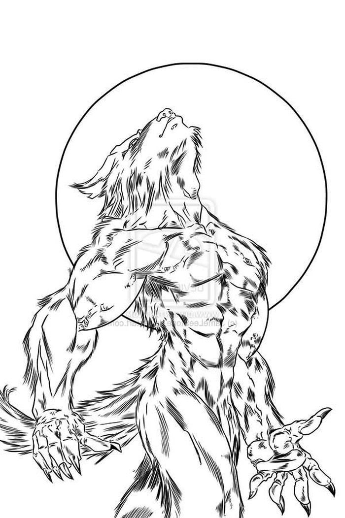 Goosebumps the werewolf coloring pages werewolf animal coloring pages wolf colors