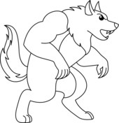 Werewolf coloring pages free coloring pages