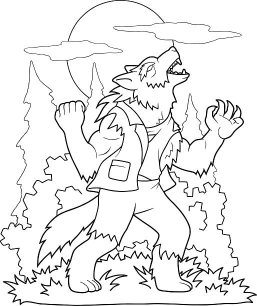 Werewolf stock illustration