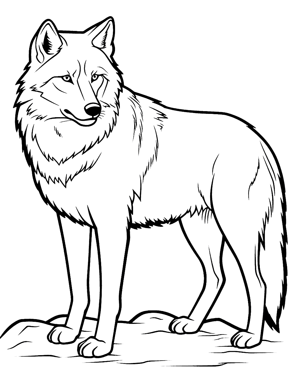 Wolf coloring pages free printable sheets