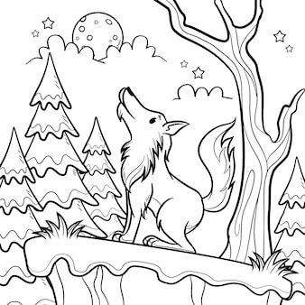 Werewolf coloring page images