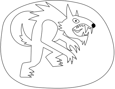 Werewolf coloring pages free coloring pages