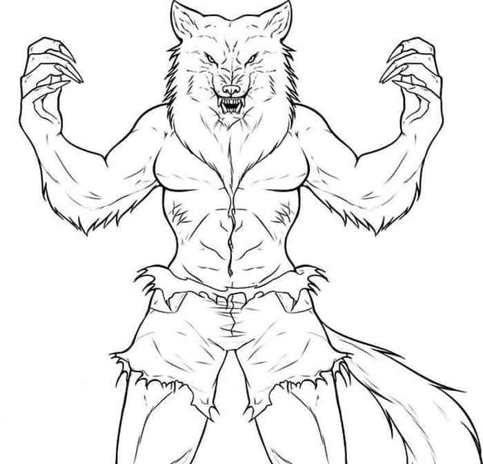 Scary werewolf coloring pages pdf princess coloring pages werewolf coloring pages