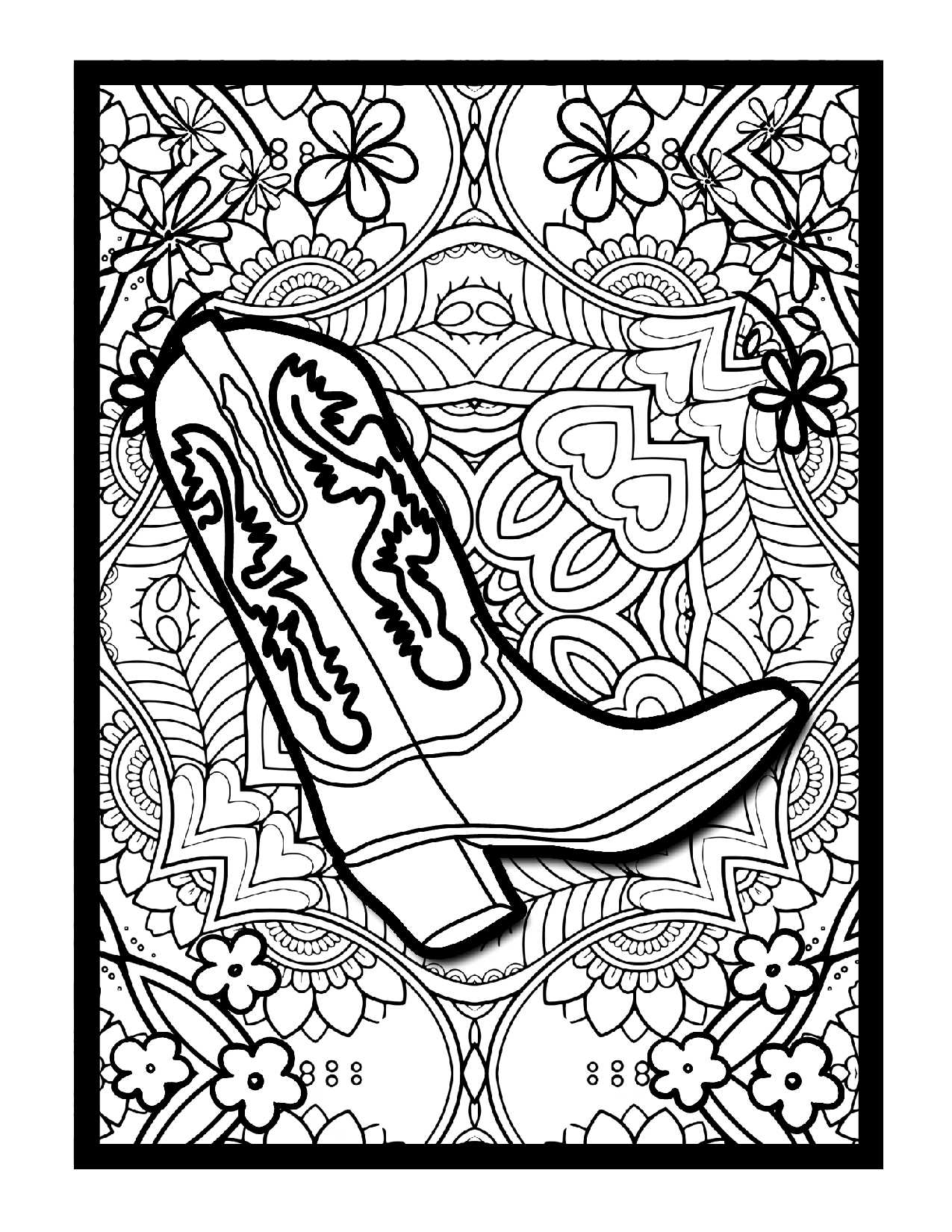 Solution mindfulness cowboy coloring pages