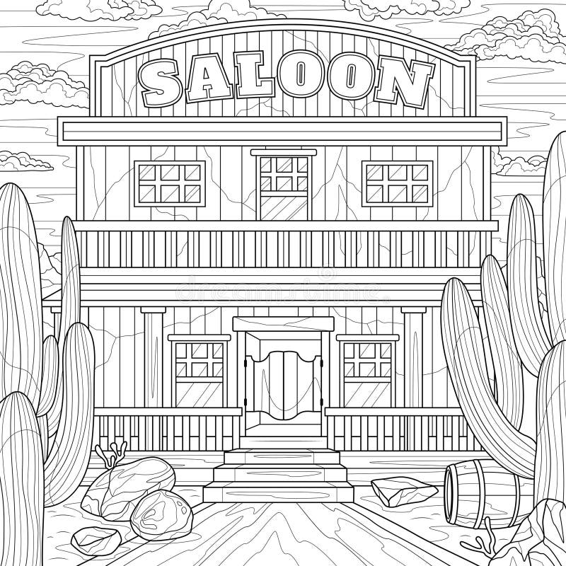 Wild west coloring stock illustrations â wild west coloring stock illustrations vectors clipart