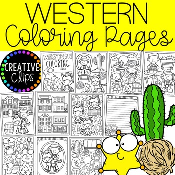 Western coloring pages writing papers cowboy coloring pages
