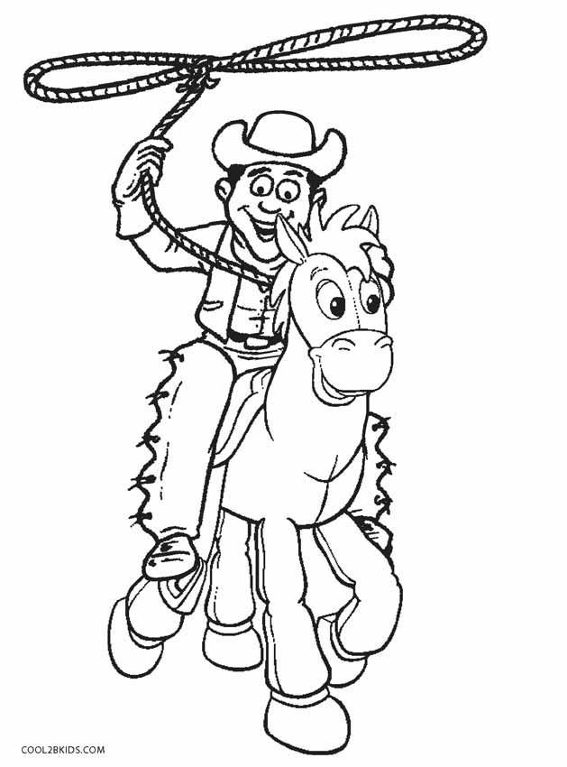 Printable cowboy coloring pages for kids coolbkids horse coloring pages mermaid coloring pages cowboy printable