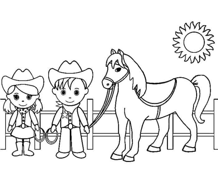Cowboy and cowgirl coloring pages superman coloring pages horse coloring pages coloring pages