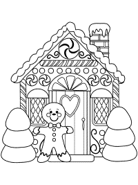 The gingerbread man coloring pages