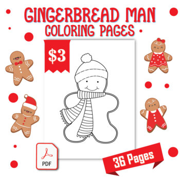 Gingerbread man coloring pages printable coloring sheets x inches