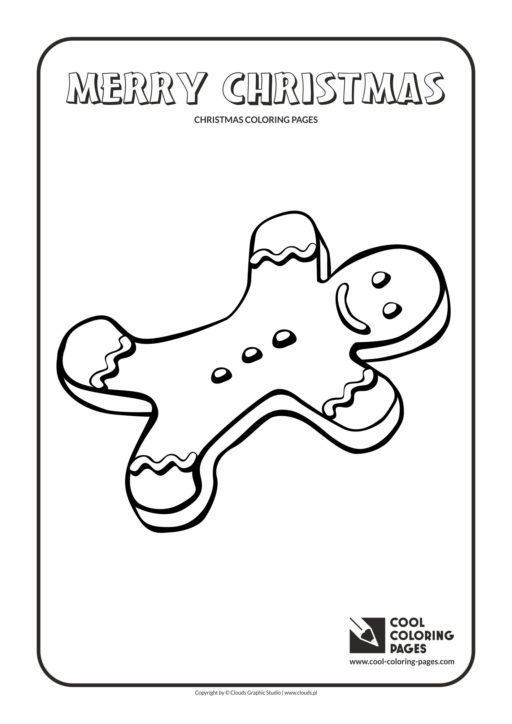 Cool coloring pages gingerbread man coloring page
