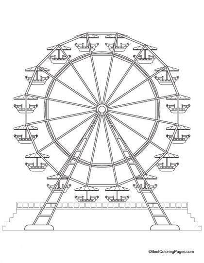 Ferris wheel coloring page download free ferris wheel coloring page for kids best coloring pageâ coloring pages coloring pages for kids color wheel projects