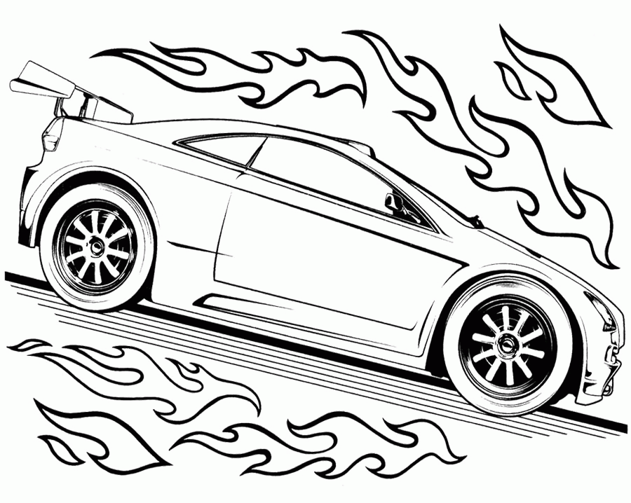 Coloring pages standing hot wheel coloring pages