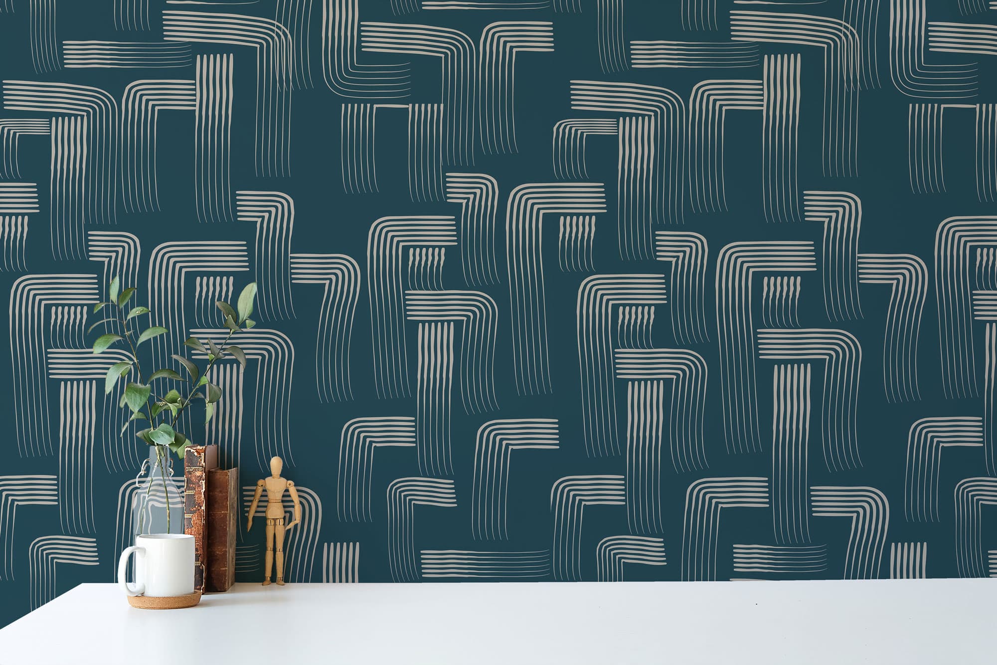 Contemporary whimsical wallpaper