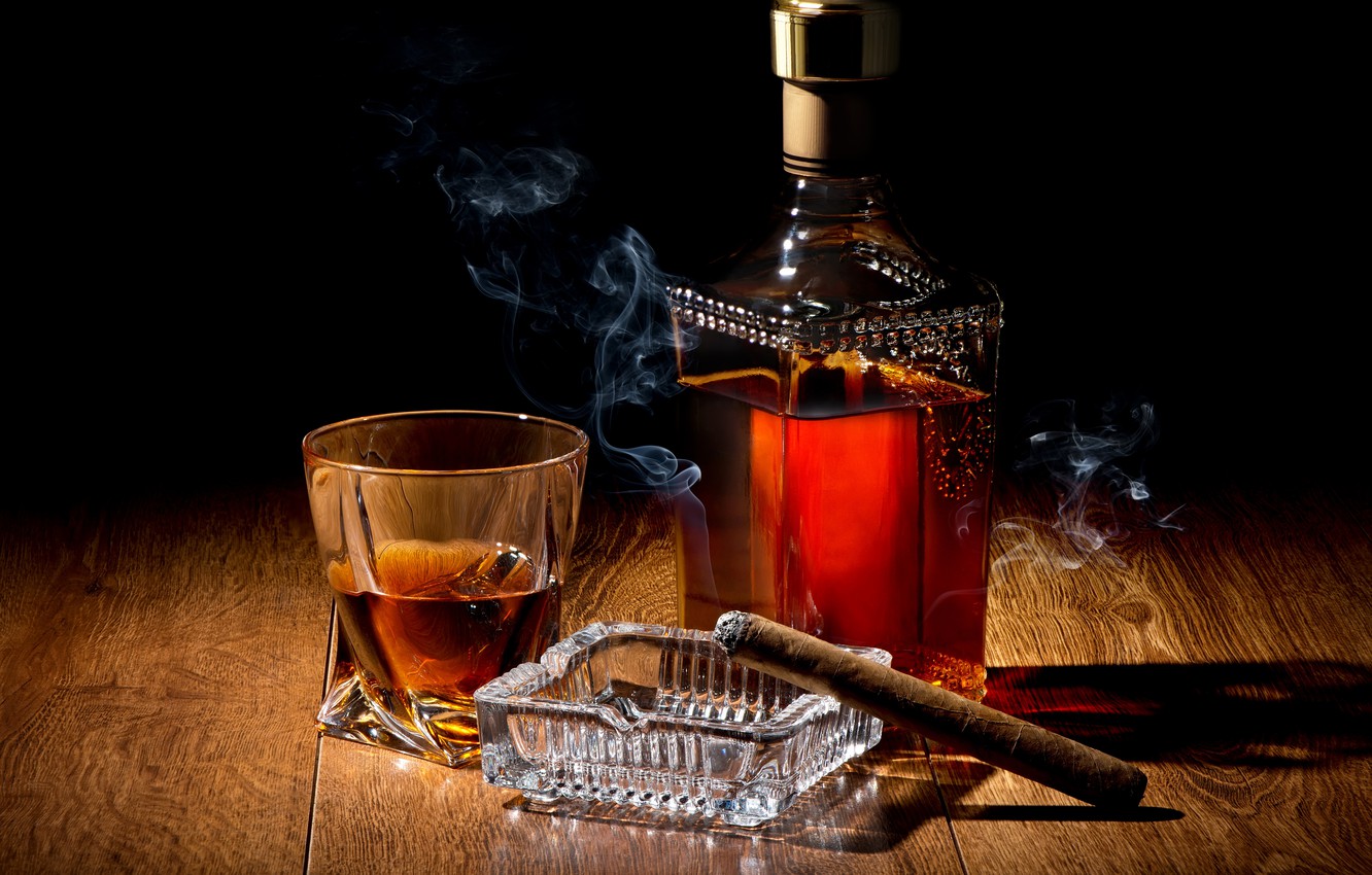 Wallpaper glass smoke shadow cigar whiskey smoke whisky drinks images for desktop section ðµðð