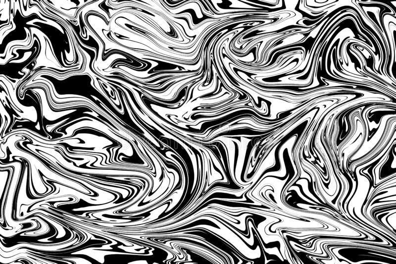 White and black liquid color abstract background and texture stock illustration