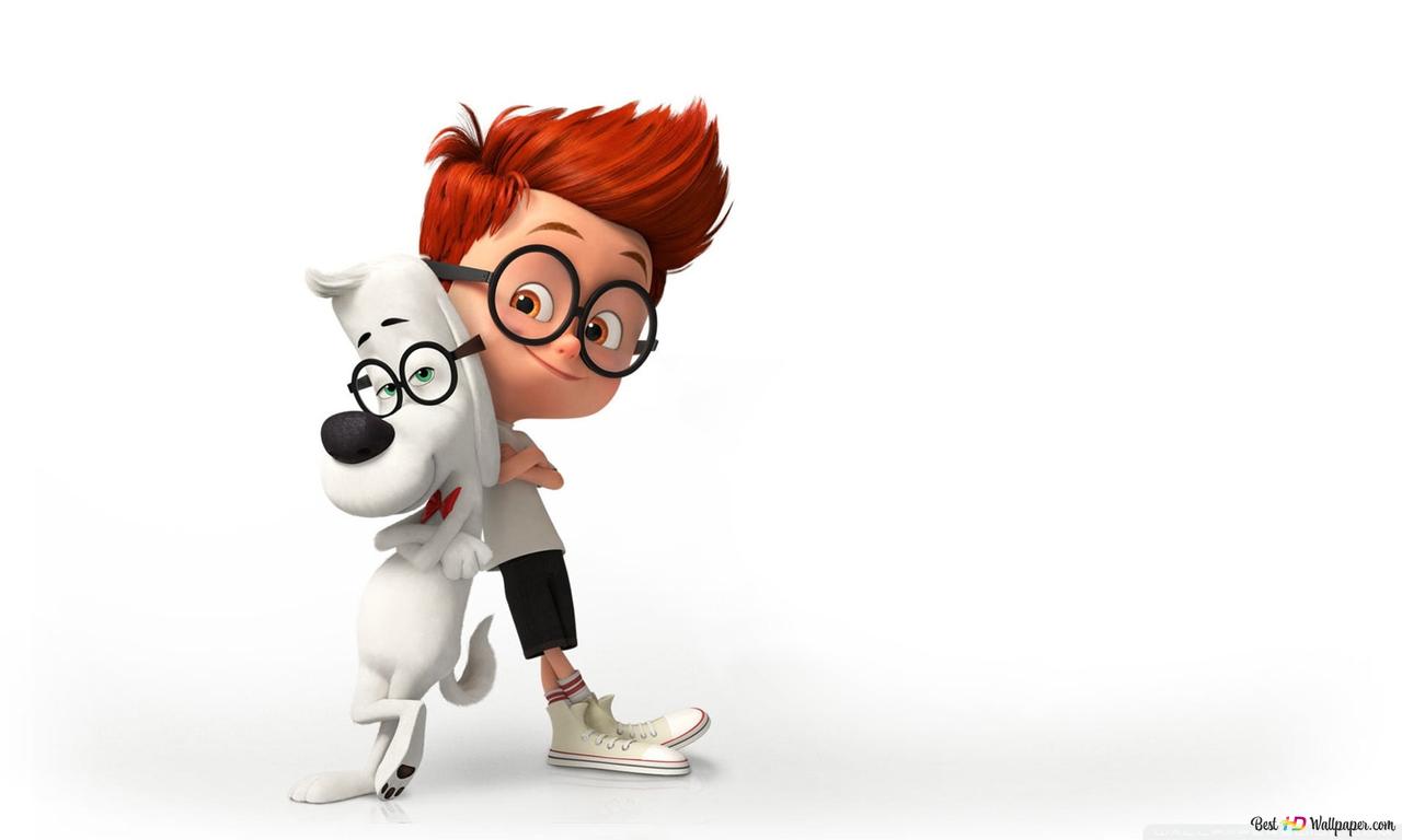 Mr peabody sherman cartoon characters together on white background hd wallpaper download