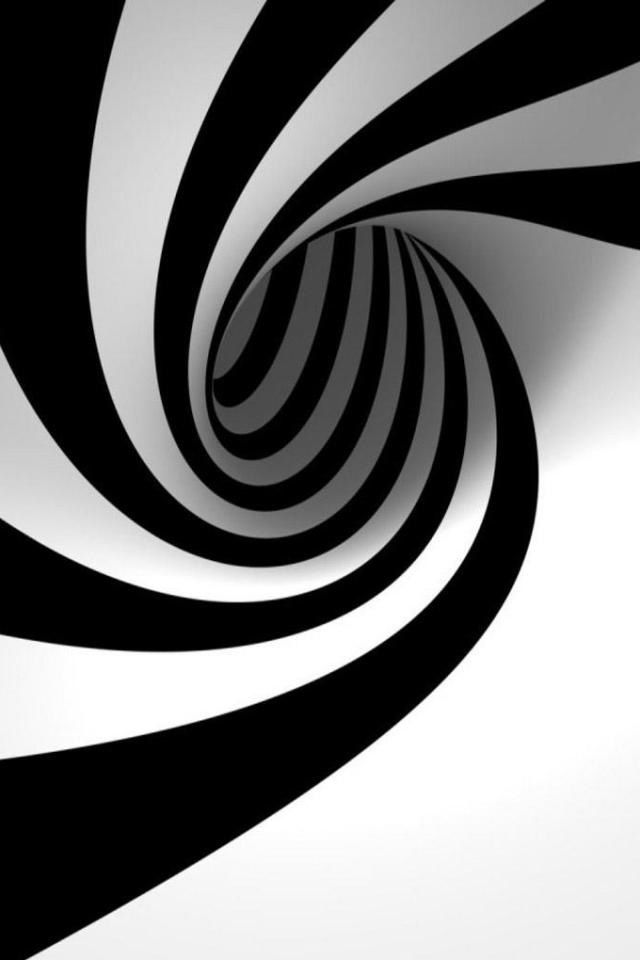 Black n white spiral optical illusions art wallpaper doodle black and white