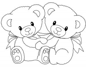 Bears free to color for kids