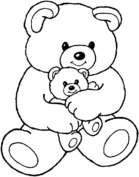Free printable bear coloring pages for kids