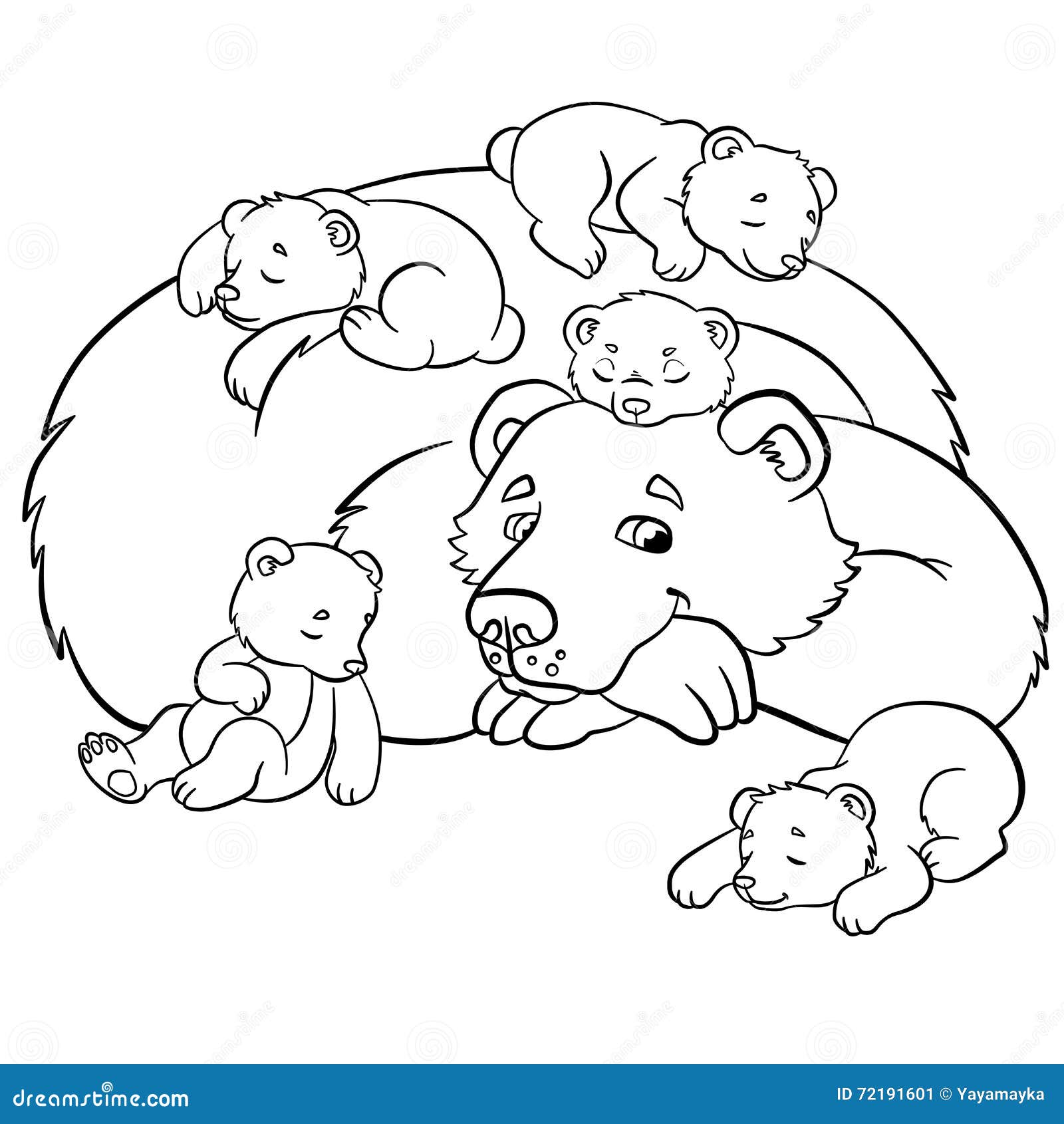 Coloring pages wild animals stock vector