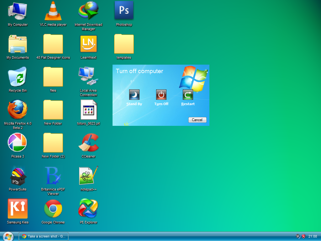 Windows shutdown screen for xp msginadll by amalshaji on