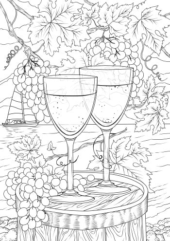 Wine for two â favoreads coloring club