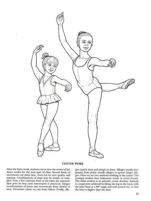 Picture dance coloring pages ballet art ballet class