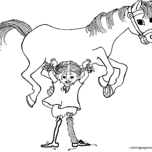 Pippi longstocking coloring pages printable for free download