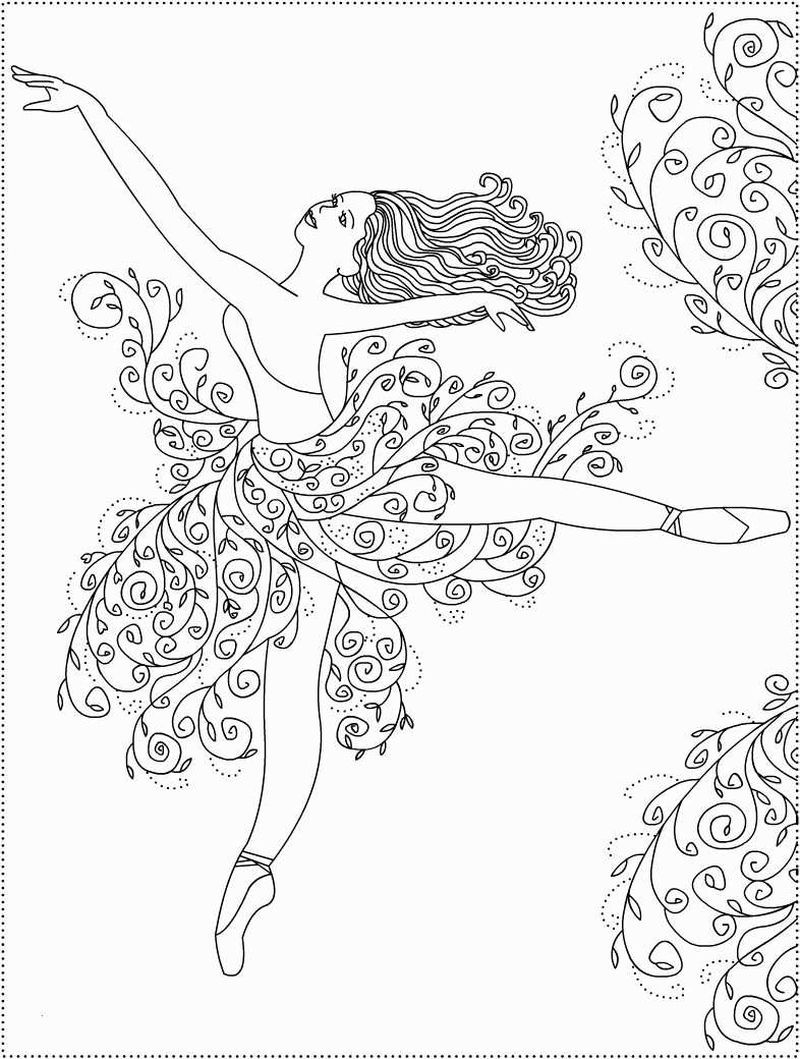 Cute ballerina coloring pages pdf ideas