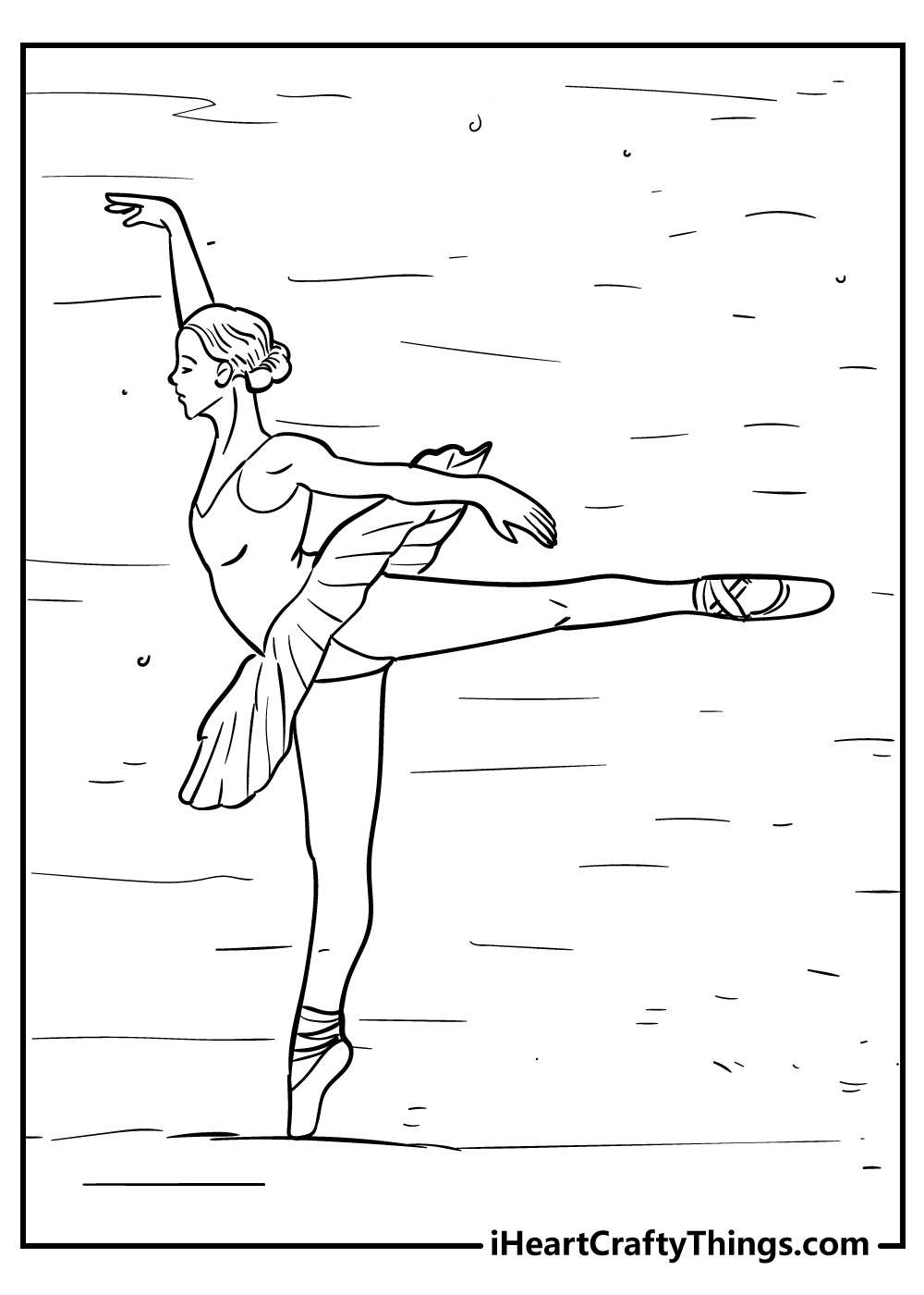 Ballet coloring pages free printables