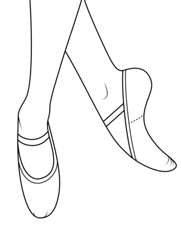Ballet shoes coloring page free printable coloring pages ballet shoes drawing dance coloring pages ballet shoes