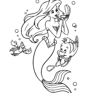 The little mermaid coloring pages printable for free download
