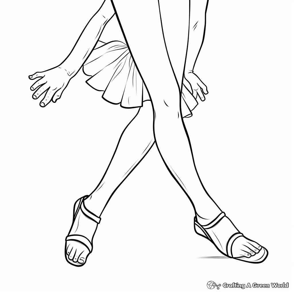 Feet coloring pages