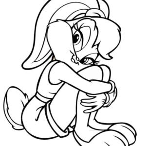 Lola bunny coloring pages printable for free download