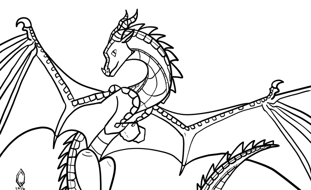 Wings of fire coloring book skywing by queen