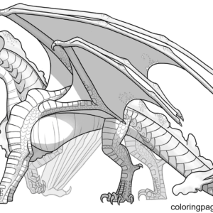 Wings of fire coloring pages printable for free download