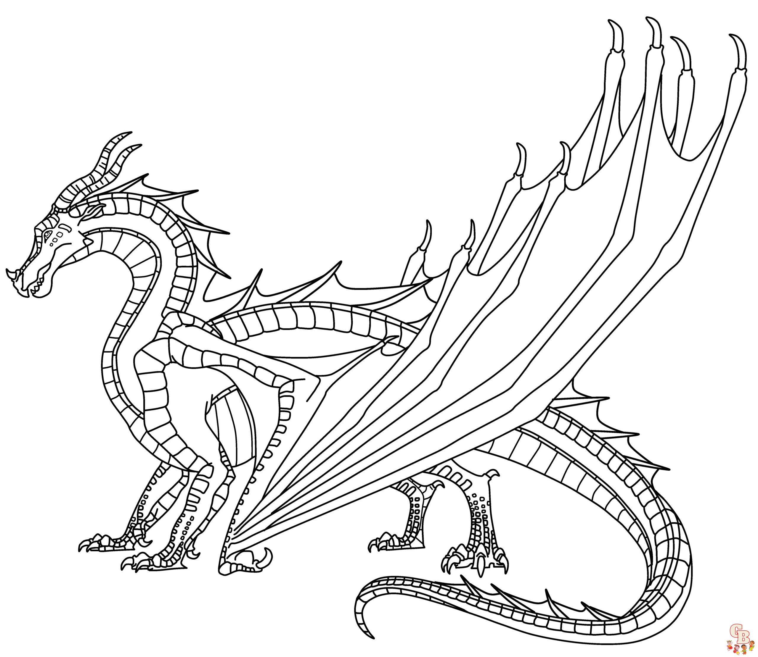 Discover the magic of wings of fire coloring pages