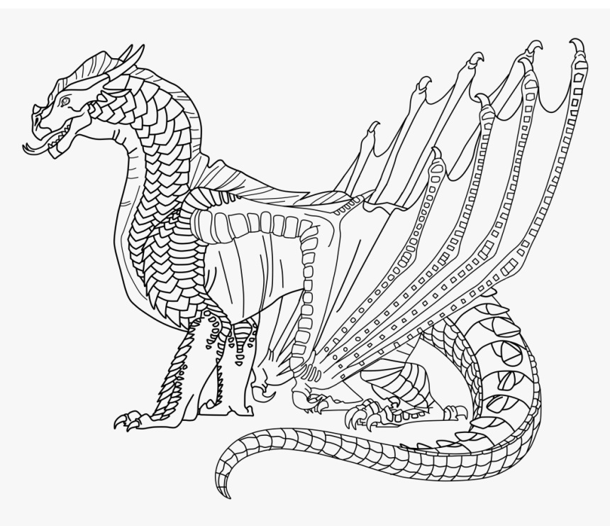 Fire wings of fire coloring page