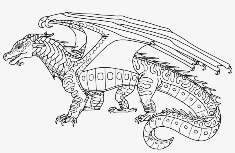 Fascinating wings of fire seawing coloring pages free