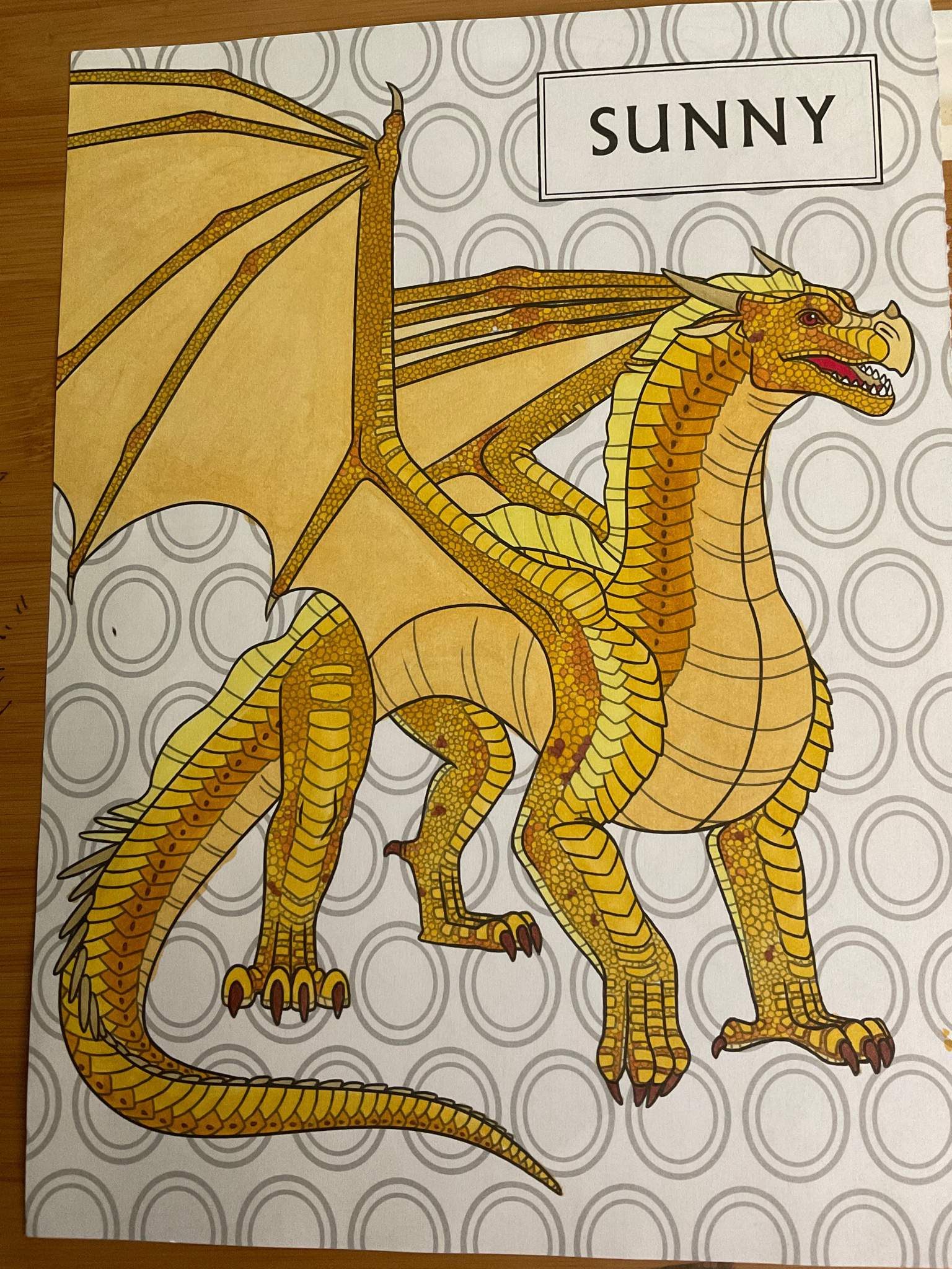 Friend colors sunny wings of fire amino