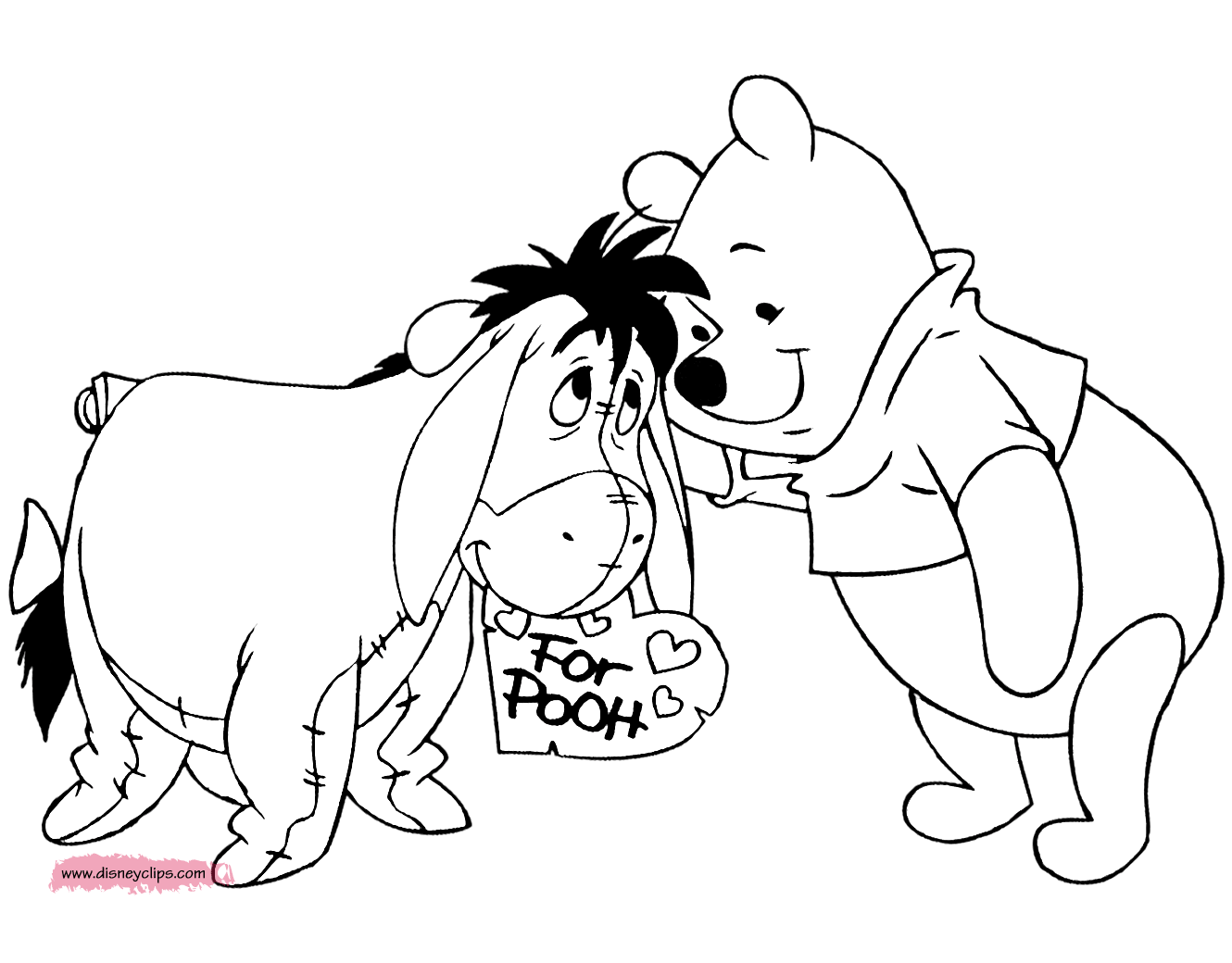 Disney valentines day coloring pages