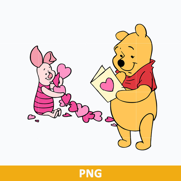 Piglet pooh valentine heart letter png pooh png piglet pn
