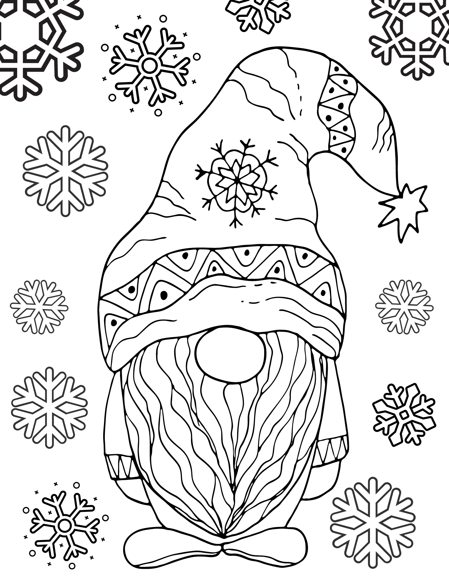 Winter Adult Coloring Pages  Woo! Jr. Kids Activities