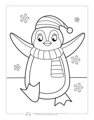 Winter wonderland coloring pages
