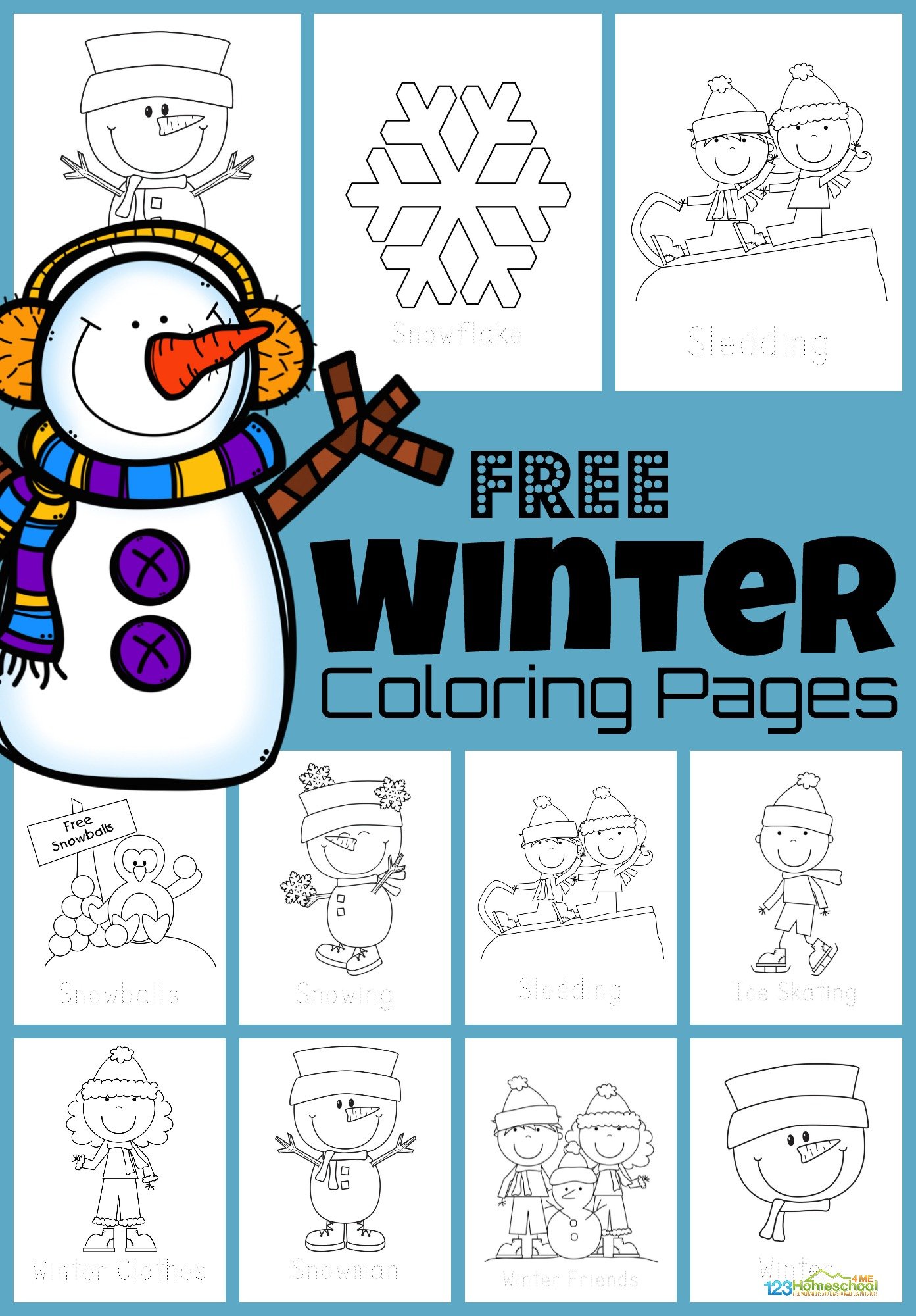 Âï free free printable winter coloring sheets