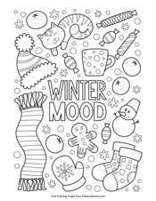 Winter coloring pages â free printable pdf from