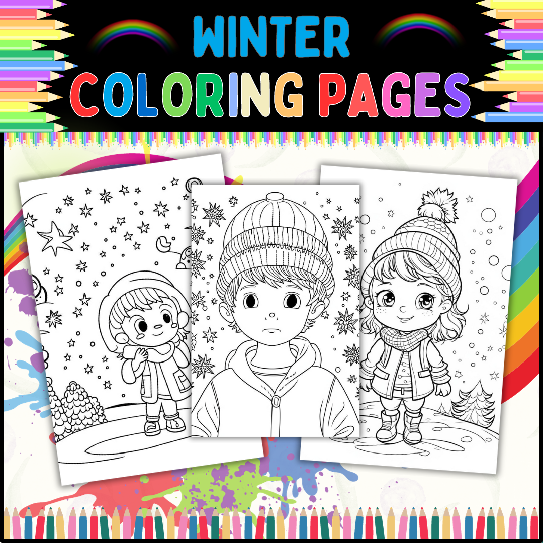 Winter coloring pages a fun and easy way to get your kids excited about winter made by teachers